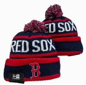New Era MLB knit Pom beanie Red Sox